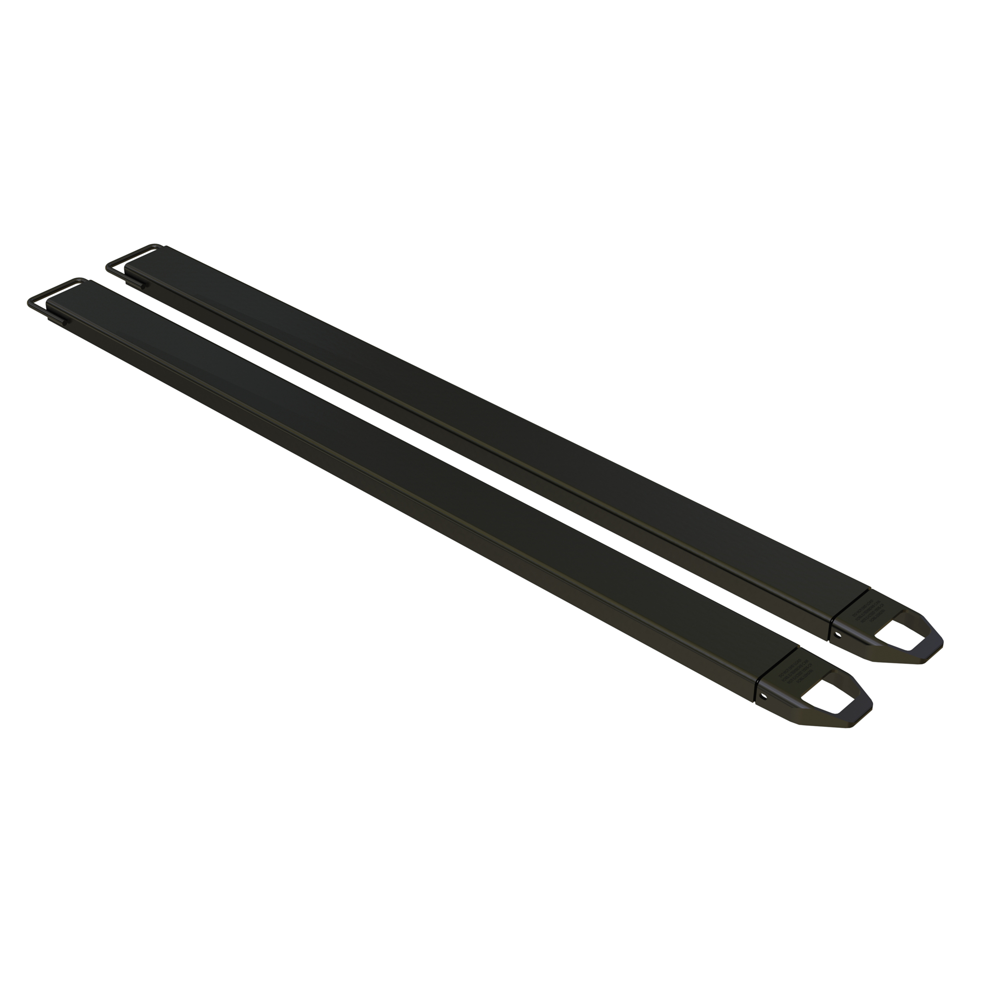 Vestil Pallet Fork Extensions - 96in. Length, 5in. Width, 4000-Lb. Capacity, Steel, Model# FE-5-96-BK